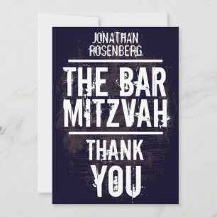 Svart för kort för rockbandpubMitzvah tack