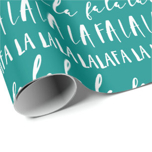 Svart för LA för FA-LALA & typografisk jul för Presentpapper