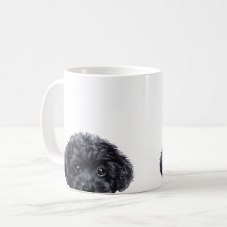 Svart för leksakpudel kaffemugg