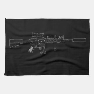 Svart för M4 SOPMOD Kökshandduk