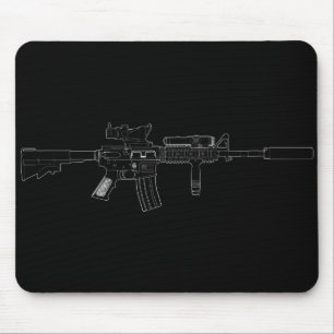 Svart för M4 SOPMOD Mousepad Musmatta