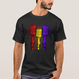 Svart för mikrofonMen´s T-tröja T-shirt