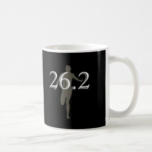 Svart för minnessak för personligmaratonspringer kaffemugg