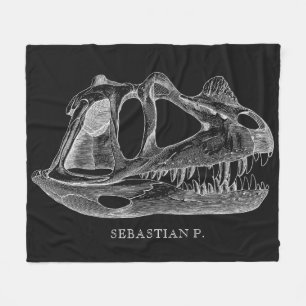 Svart för Paleontology för Fleecefilt