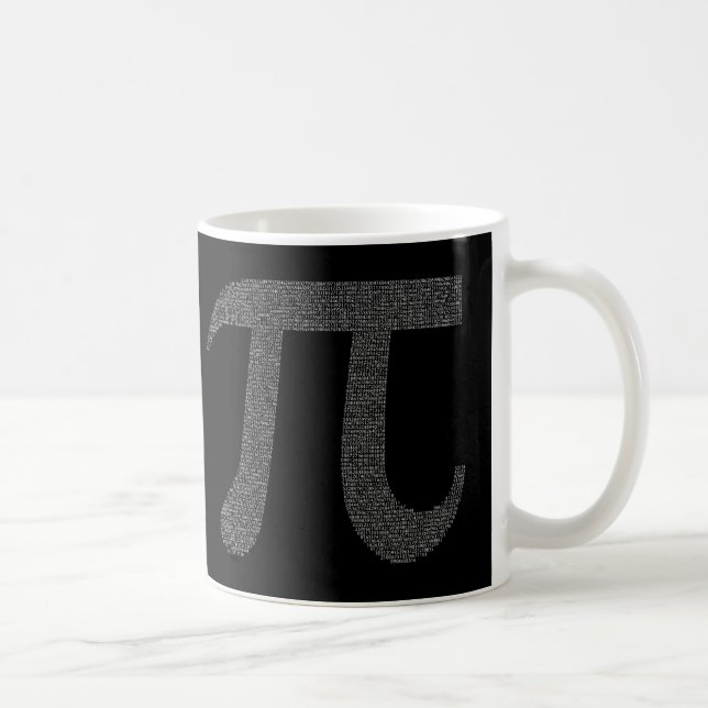 Svart "för Pi-" kopp/mugg Kaffemugg (Höger)