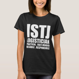 Svart för skjorta för ISTJ-Logistician inbunden T Tröja