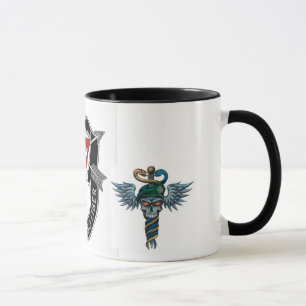 Svart för Speacial styrkaläkare 11 uns Ringermug Mugg