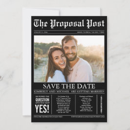 Svart för tidningen Stil Roligt Spara datumfoto Datumet