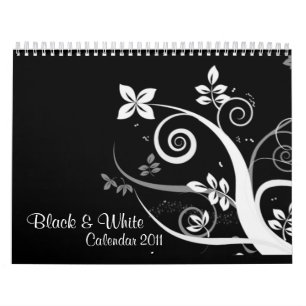 Svart- & för vit 2010 kalender