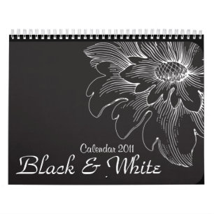 Svart- & för vit 2011 kalender