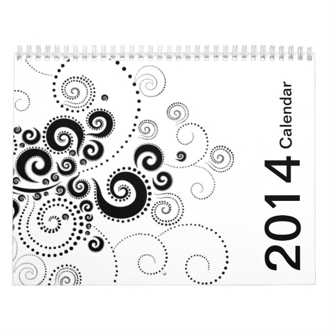 Svart- & för vit 2014 kalender (Omslag)