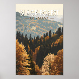 Svart Forest Tyskland Travel Art-Vintage Poster