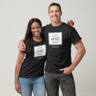 Svart företagslogotyp Företagets namn Personal T Shirt