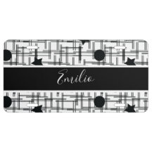 Svart form för rand-snedstreck - stjärnor