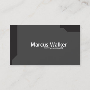 Svart form, Mörk, Grått Visitkort