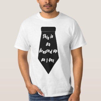 Svart formellt alls roligt för Tieavslappnad inte Tee Shirt