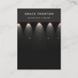 Svart formellt avläsningskort för Visning Visitkort