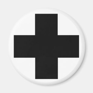 Svart första hjälpkor magnet
