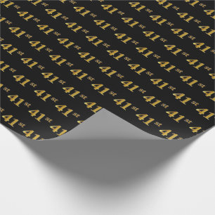 Svart Forty-Första) händelse för Fauxguld 41st Presentpapper