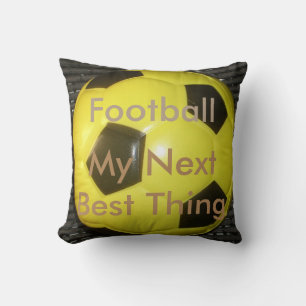 Svart fotboll och Gult Kudde