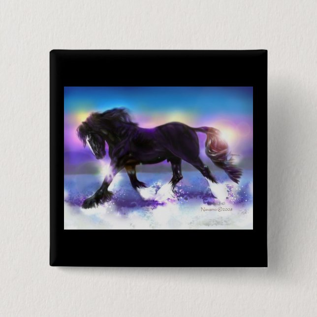 Svart fotgrevskap knapp (Framsida)