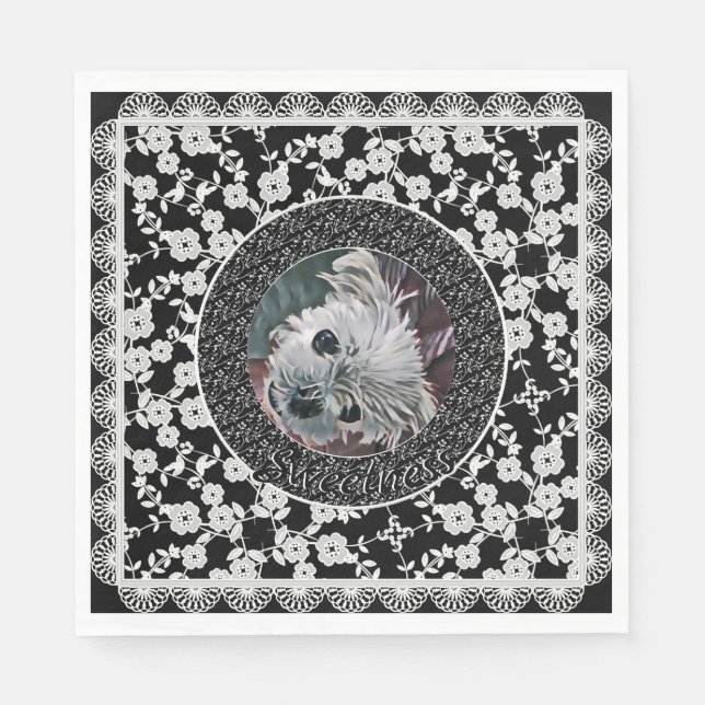 Svart-FOTO-kvadratisk-FOTO-MALL- Pappersservett (Framsidan)