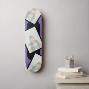 Svart foto Lila Rosa Skateboard