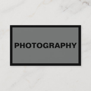 Svart fotograf av enkelt nickel-Grått Visitkort