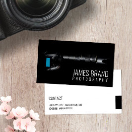 Svart fotograf av kamerafotografi, Professionell Visitkort