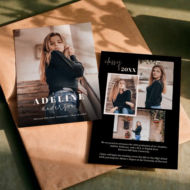 Svart fotokollage, Snyggt Studenten Meddelande (Skapare uppladdad)