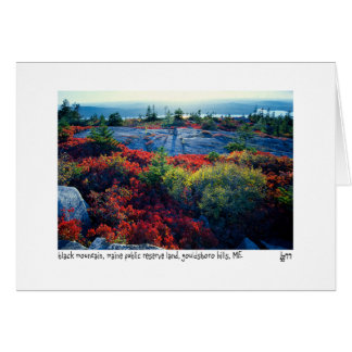 Svart fotokort för berg hälsningskort