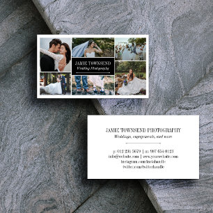 Svart fotosamlarfoto Professionell Fotograf Visitkort