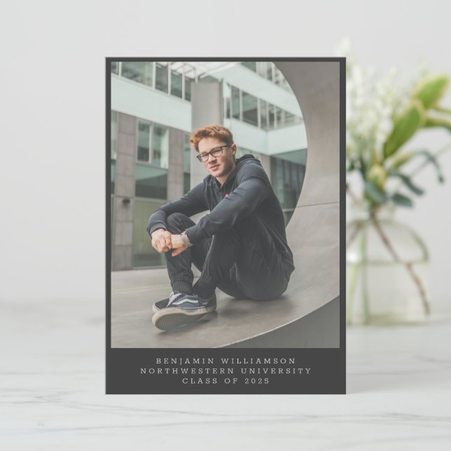 Svart fotoskrivmaskin, svart typografi Student Meddelande (Stående Fram)