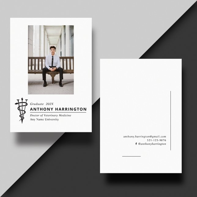 Svart fotovit med veterinärsymbol meddelande (Skapare uppladdad)