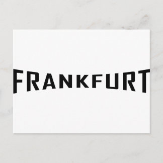 svart Frankfurt-ikon Vykort