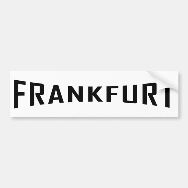 svart Frankfurt symbol Bildekal (Framsidan)