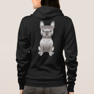 Svart fransk bulldog / Frenchie serietecknad hund T Shirt