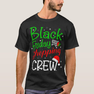Svart fredag-shoppingbesättning t shirt