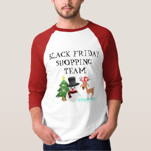 Svart fredagjul som shoppar laget t shirt