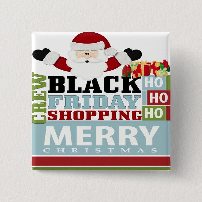 Svart fredagshoppingbesättning knapp (Framsida)