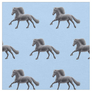 Svart Friesianhästtyg Tyg