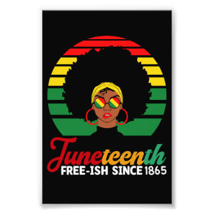 Svart frihet Fri Ish Sedan 1865 Juneteenth Fototryck