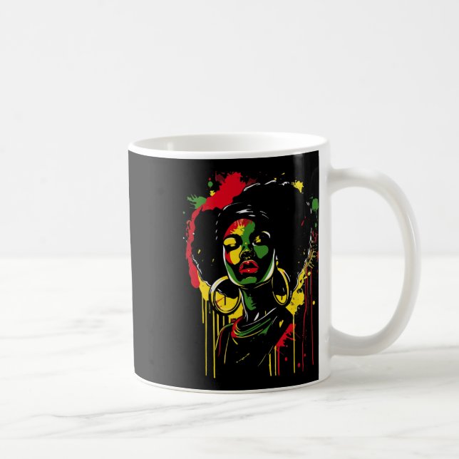 Svart frihetshistorik för unga kvinnor kaffemugg (Höger)