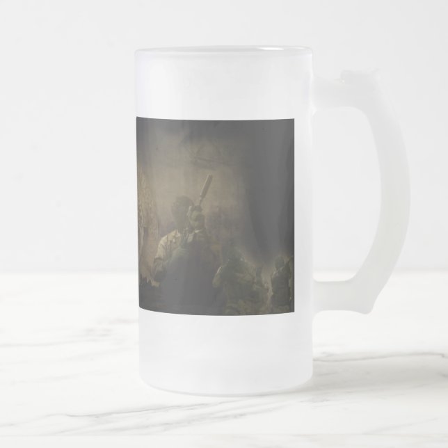 Svart frostig mugg för UF (Höger)