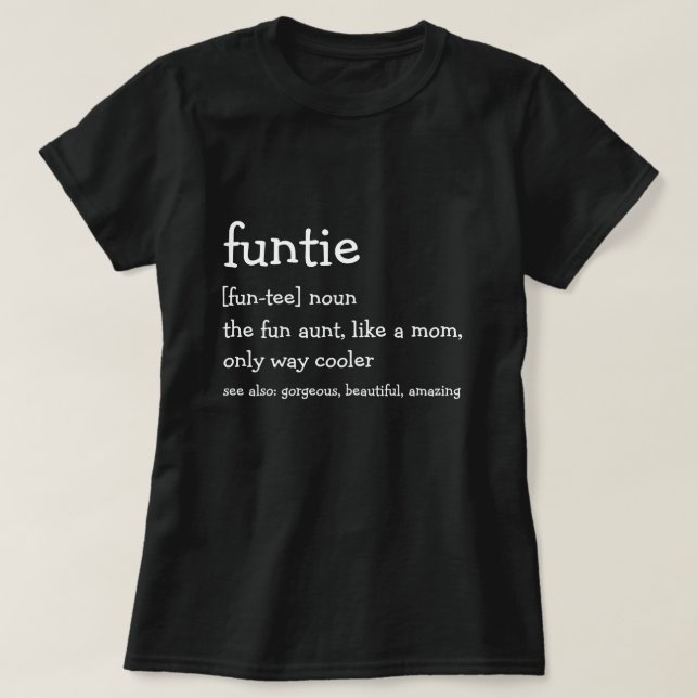 Svart | Funtie T-shirt (Design framsida)