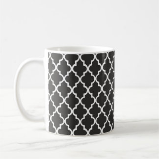 Svart fyrklöver kaffemugg