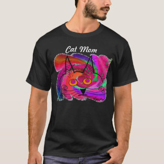 Svart gåvor för kattälskarekonst tee shirt