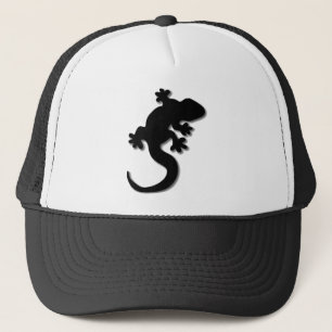 Svart gecko truckerkeps