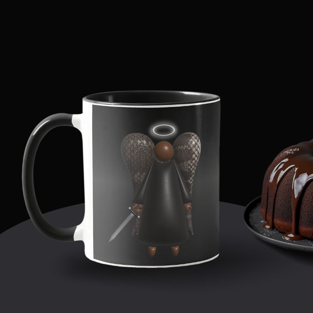 Svart gel, Avenging Angel Mugg (Black Avengng Angel)