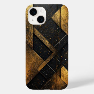 Svart Geometrisk Design Guld